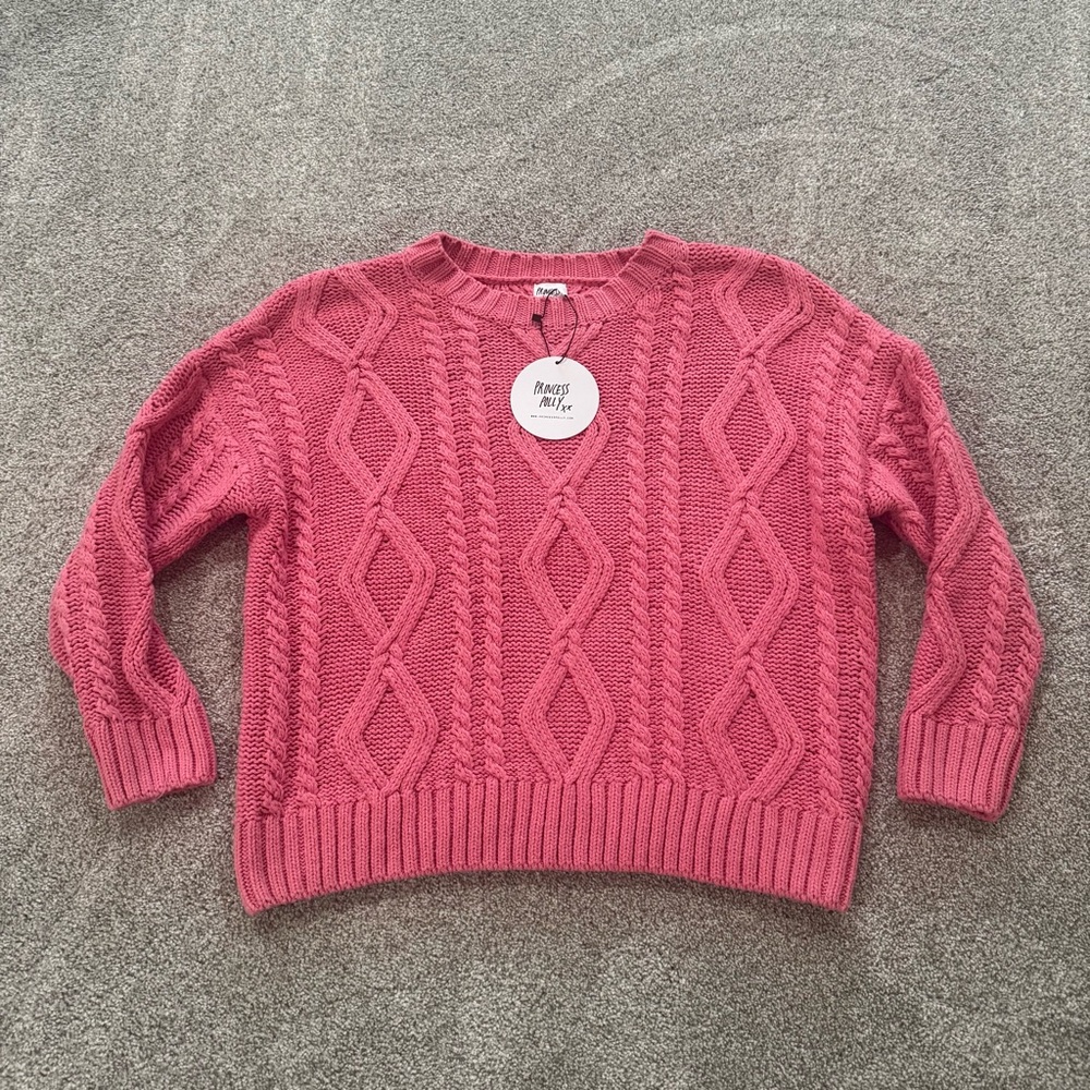 NWT Princess Polly Cable Sweater